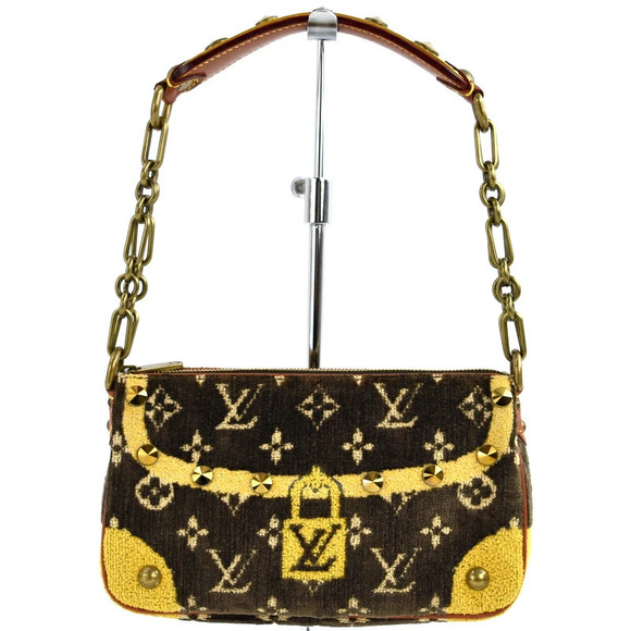 Louis Vuitton Handbags - Louis Vuitton Monogram Trompe loeil Pochette Accessoires Handbag Terry Cloth